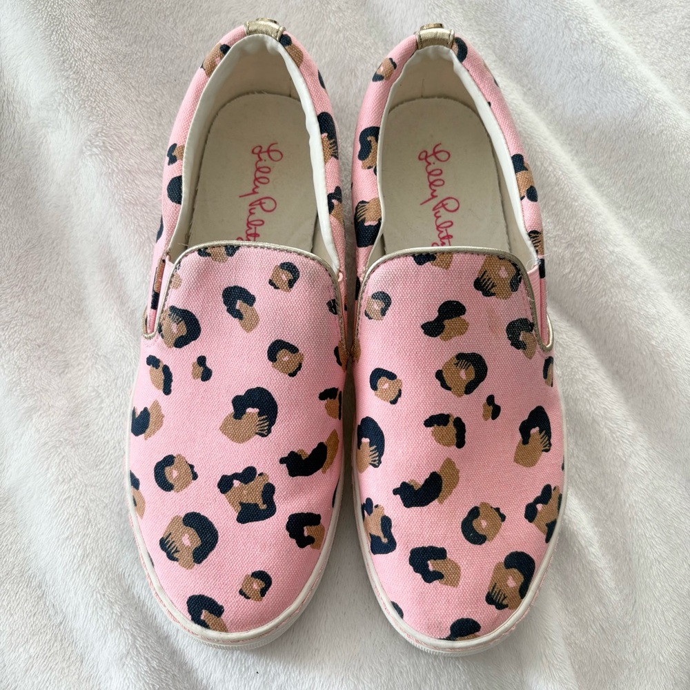 Lilly Pulitzer Julie Seeing Spots Pink Blossom Slip-on Sneakers